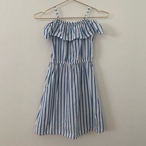 H&M Striped Cold Shoulder Sun Dress